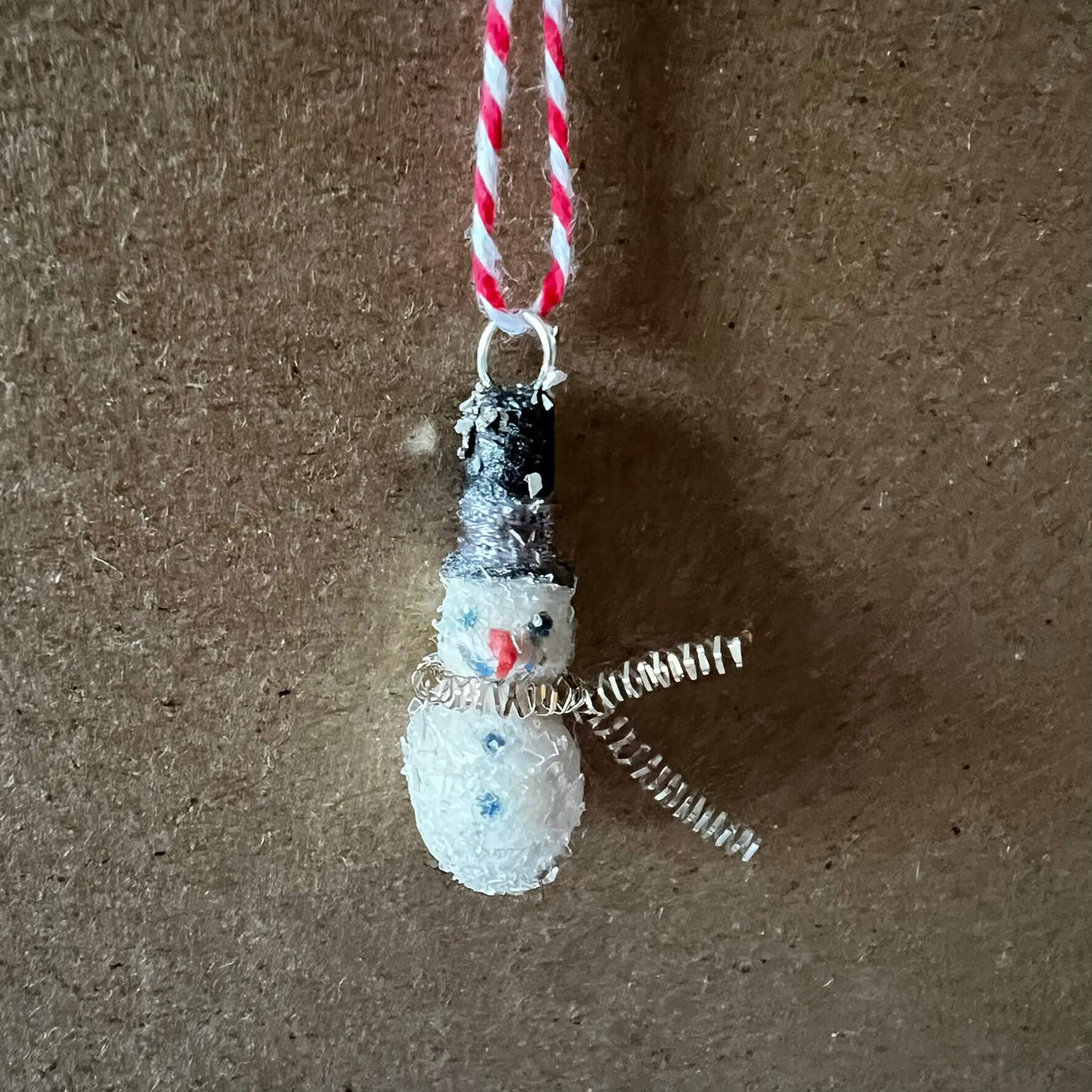Extra Mini Spun Cotton Snowman Ornament