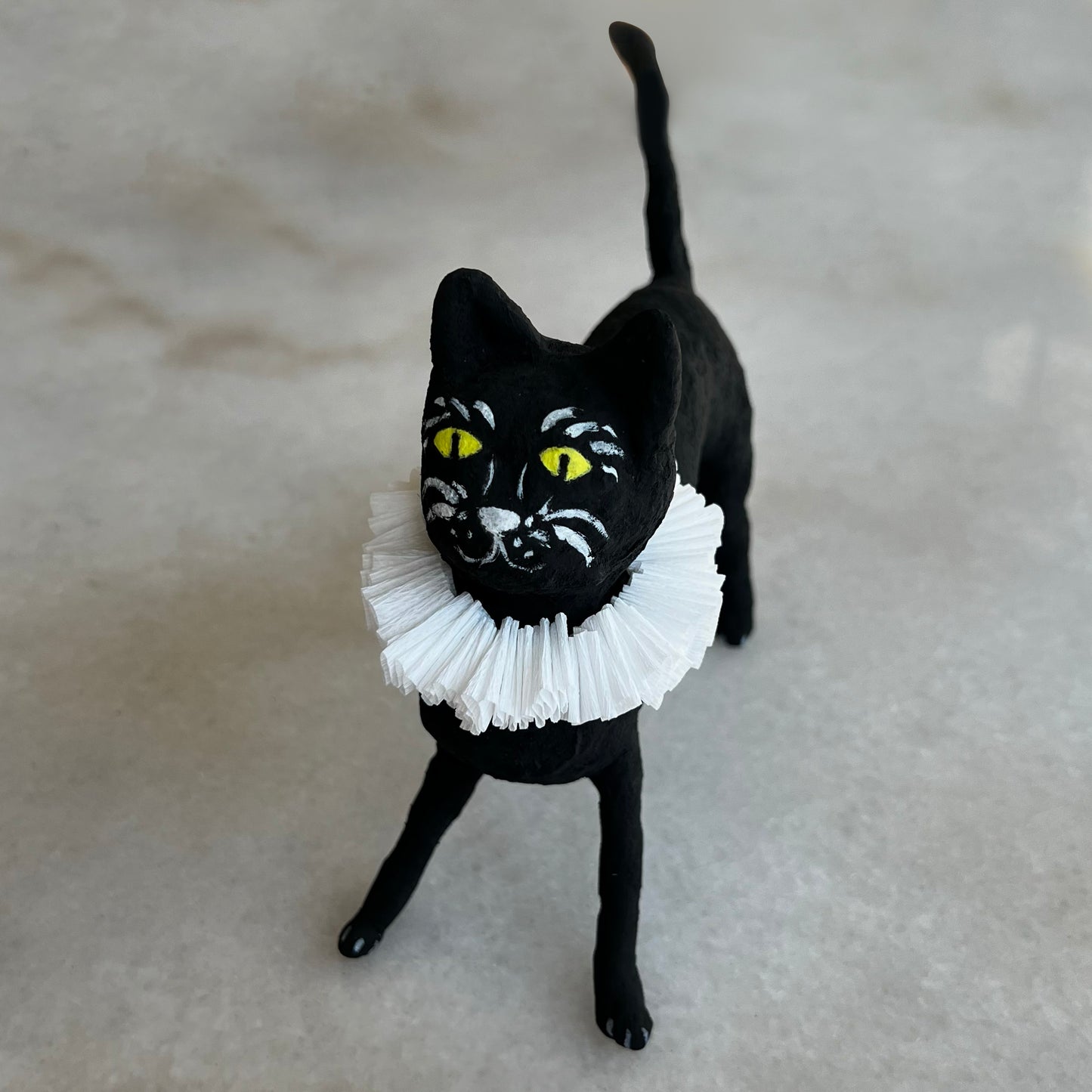 Handmade Spun Cotton Halloween Cat