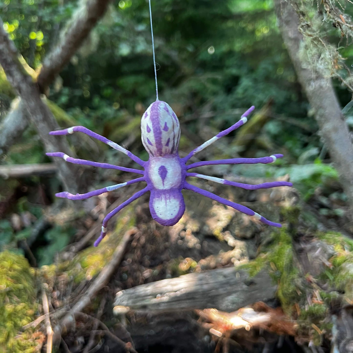 Handmade Spun Cotton Spider