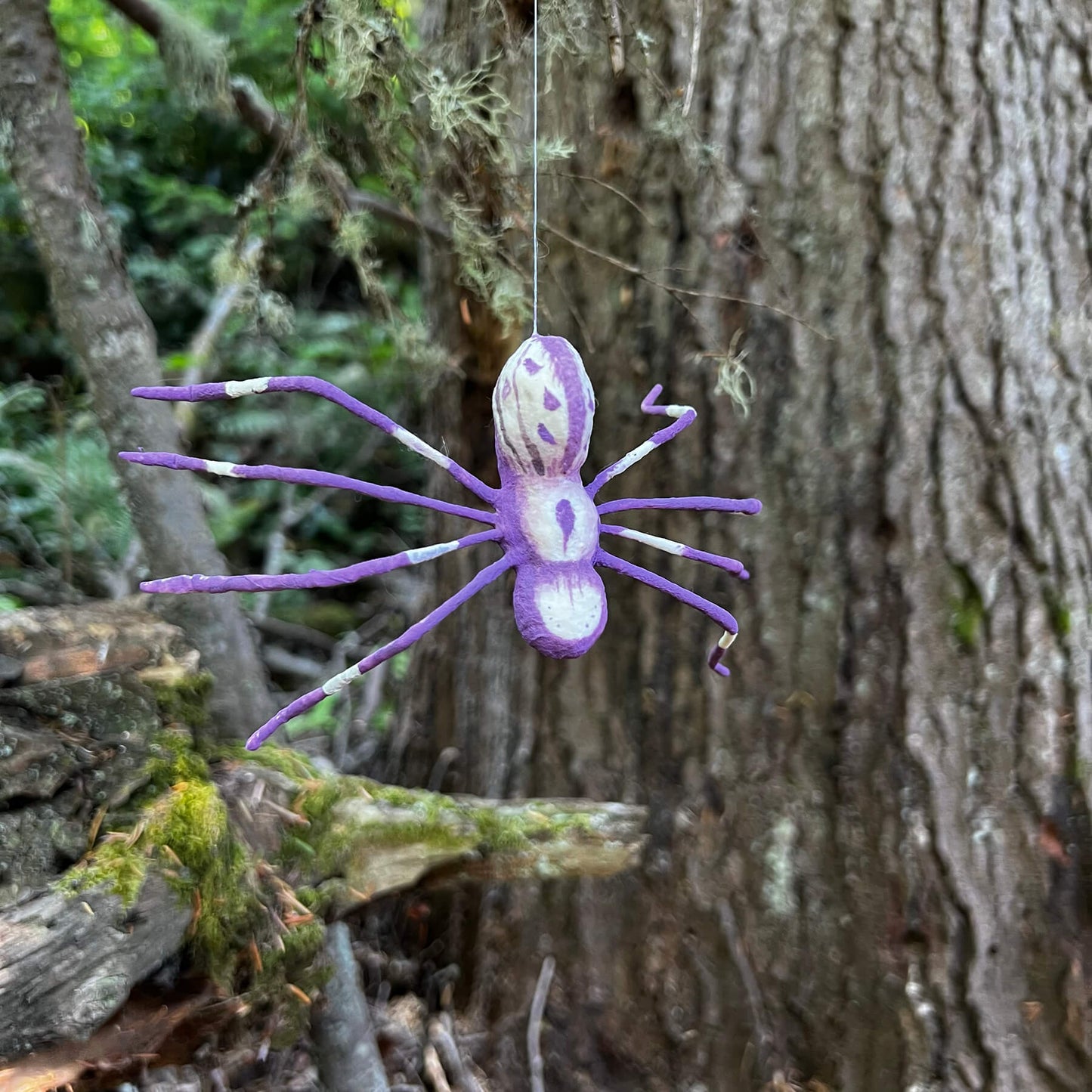 Handmade Spun Cotton Spider