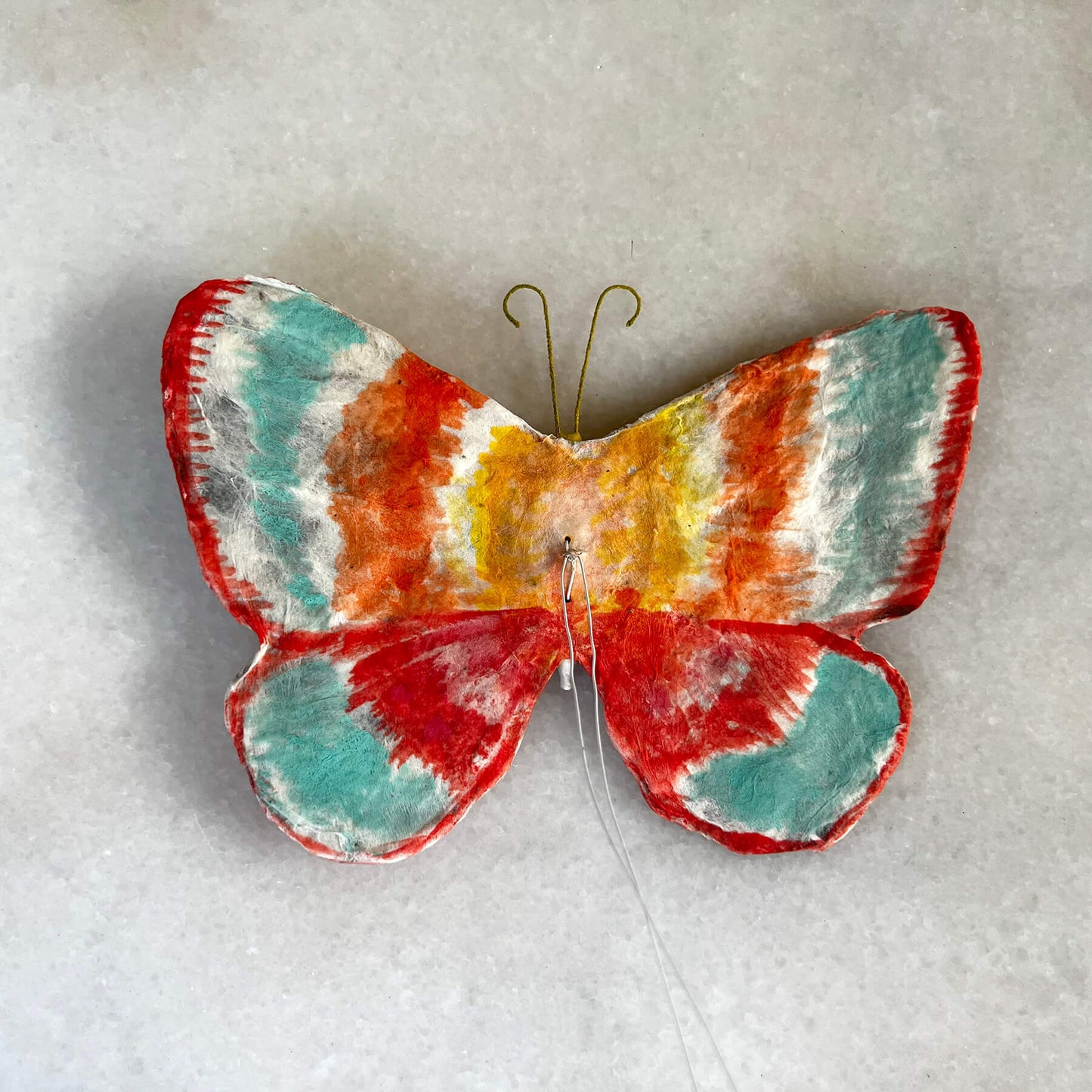 Handmade Spun Cotton Mystic Multi-color Butterfly
