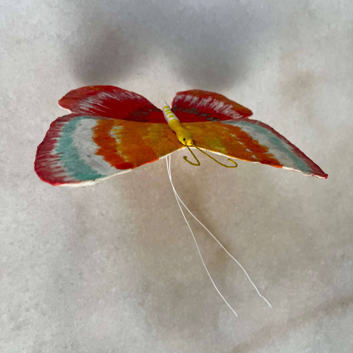 Handmade Spun Cotton Mystic Multi-color Butterfly