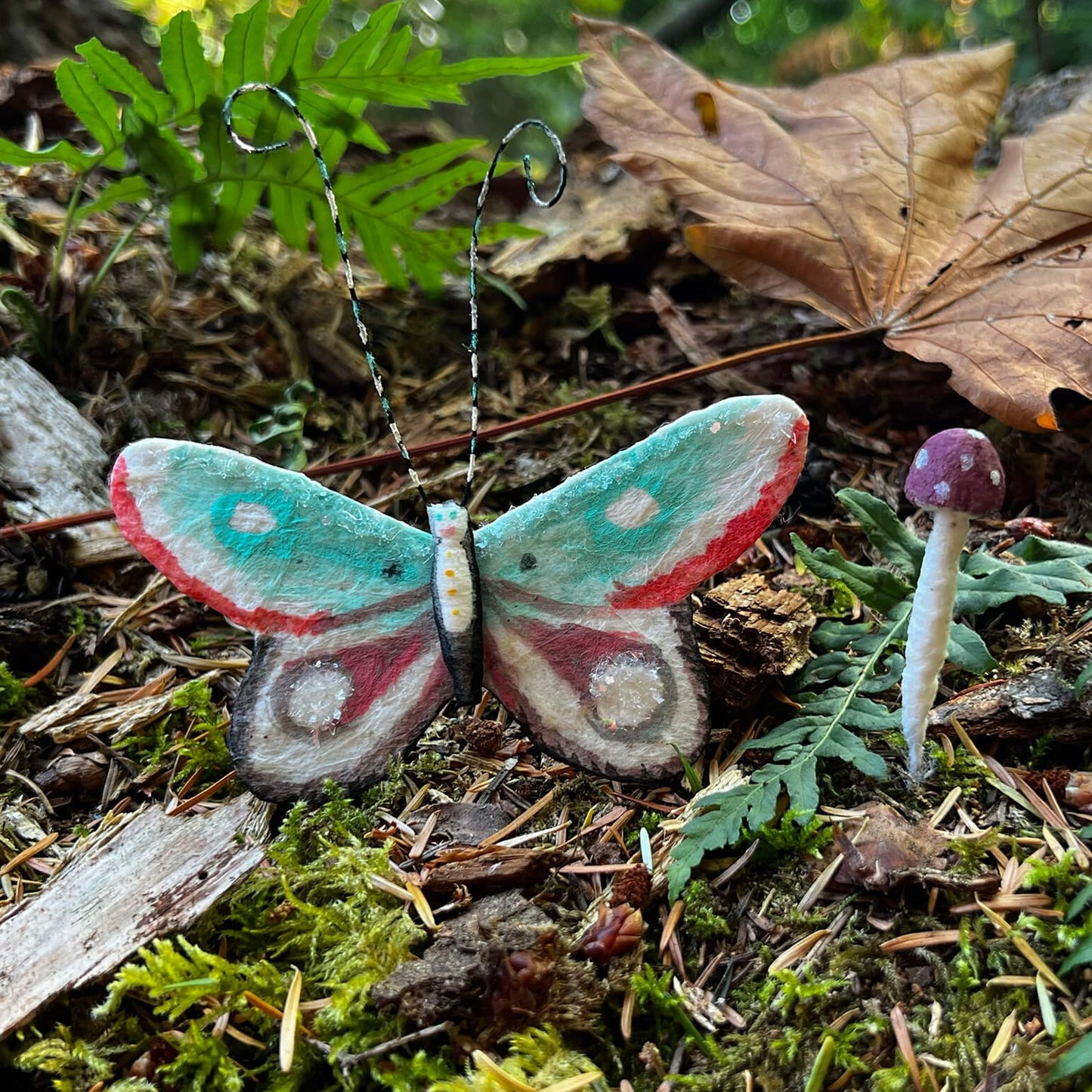 Handsome Gent Butterfly Handmade Spun Cotton Ornament