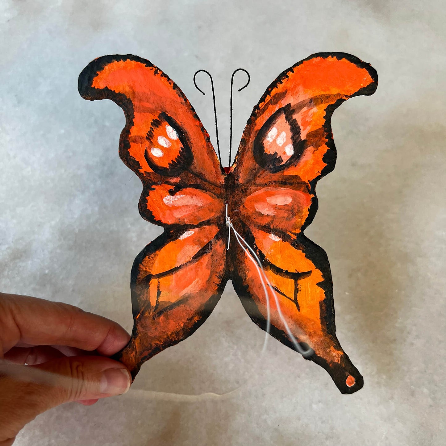 Handmade Spun Cotton Halloween Butterfly