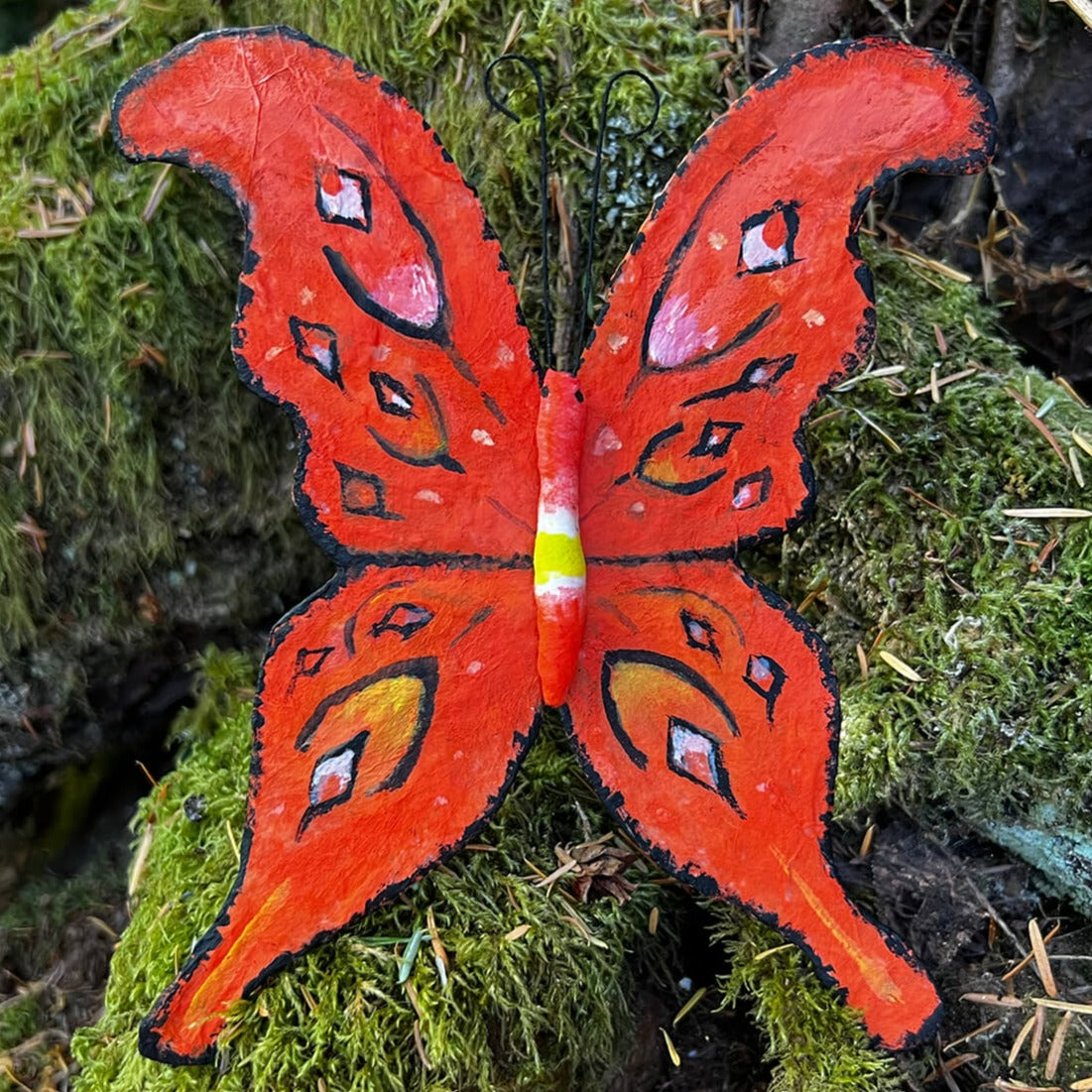 Handmade Spun Cotton Halloween Butterfly