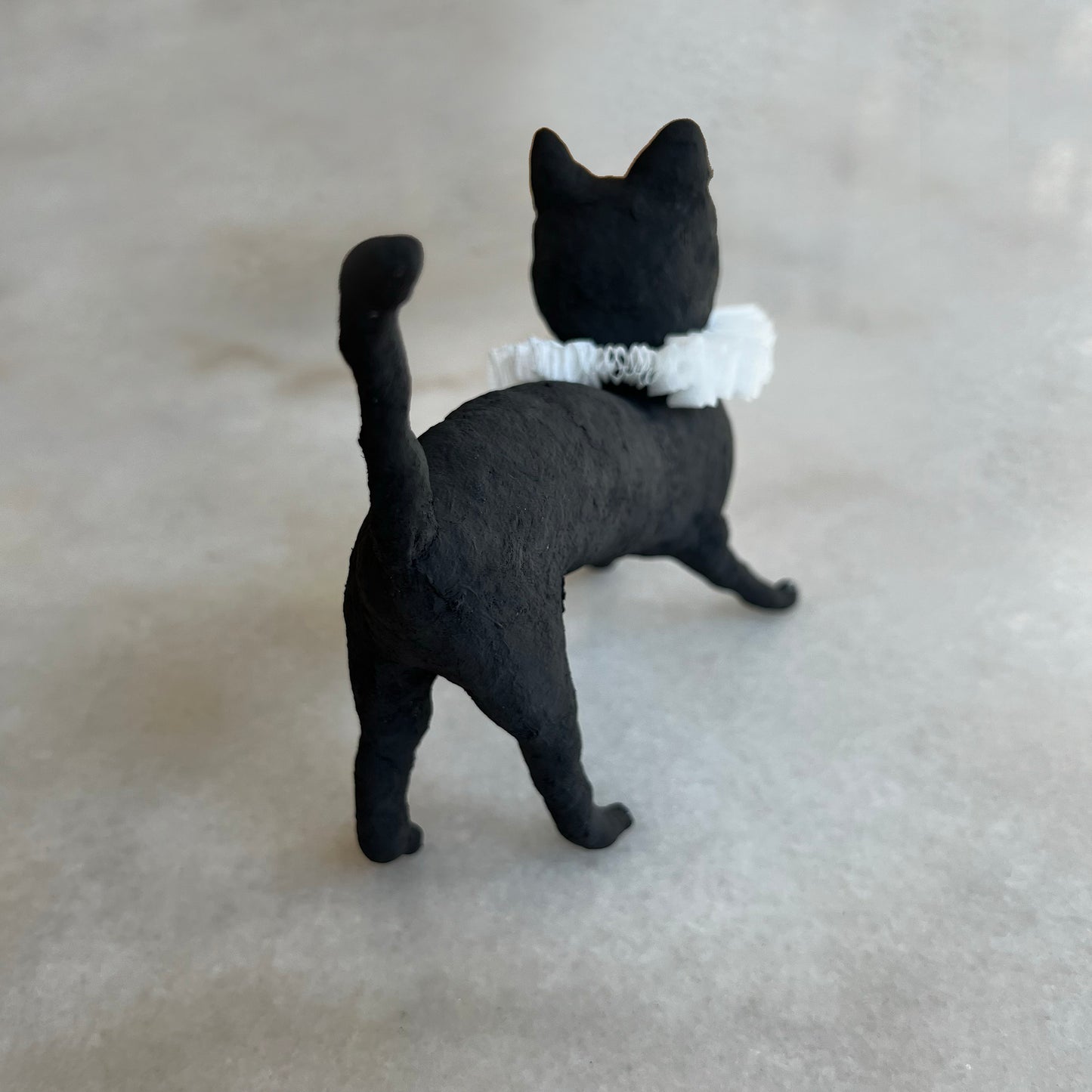 Handmade Spun Cotton Halloween Cat